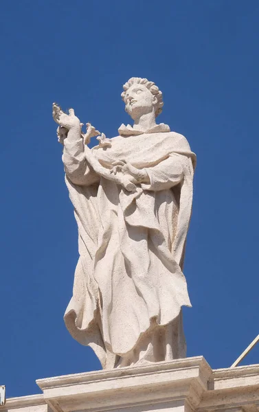 Albert Fragment Kolumnady Bazyliki Piotra Bazylika Piotra Watykanie Największy Świecie — Zdjęcie stockowe
