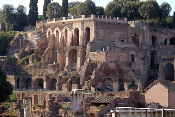 Fórum Romano Antigo Património Mundial Unesco Roma Lácio Itália — Fotografia de Stock