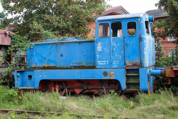 Details Einer Rangierlokomotive Oder Einer Firmenlokomotive Für Rangierwagen — Stockfoto