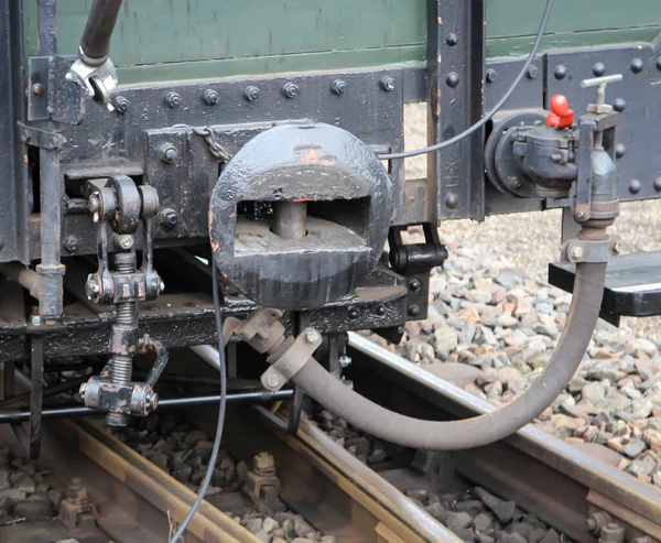 Details Touring Cars Couplings Buffers — Stock Photo, Image