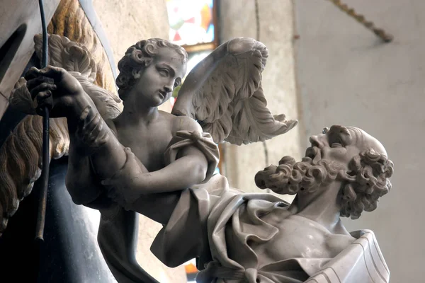 Άγγελος Άγαλμα Στην Πόλη Της Πράγας — Φωτογραφία Αρχείου
