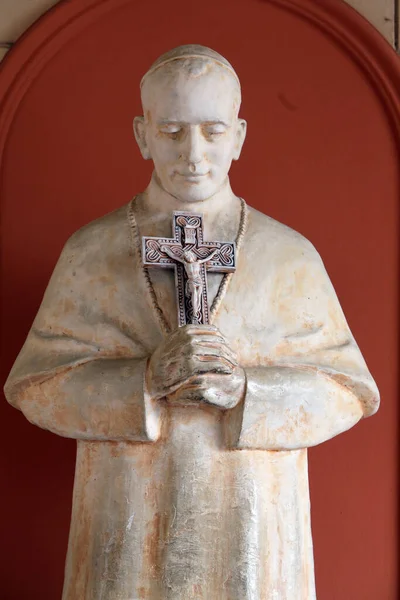 Statue Blessed Aloysius Stepinac Bazilika Nagyboldogasszony Marija Bistrica Horvátország — Stock Fotó