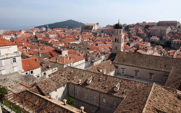 Dubrovnik Croatia Juli 2019 Utsikt Över Staden Gamla Stan Budva — Stockfoto