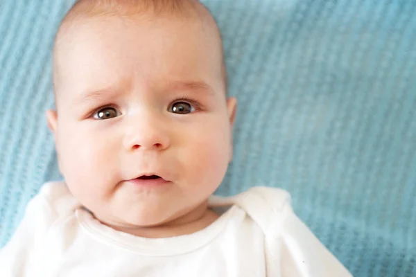 Potret Seorang Bayi Laki Laki Lucu — Stok Foto