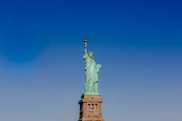 Senhora Liberdade Ilha Liberdade Nova Iorque — Fotografia de Stock
