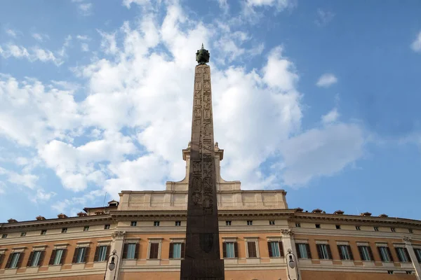 Palazzo Montecitorio Seat Italian Chamber Deputies Obelisk Augustus Rome Italy — Stock Photo, Image