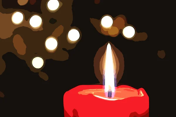 Candle Candles Dark Background — Stock Photo, Image