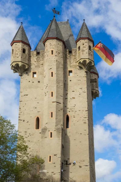 Slottet Det Teutoniska Tornet Den Medeltida Staden Carcassonne — Stockfoto