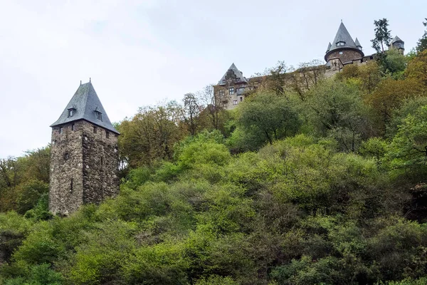 Germany Rhineland Palatinate Stahleck Castle Love Tower Bacharach — Stock Photo, Image