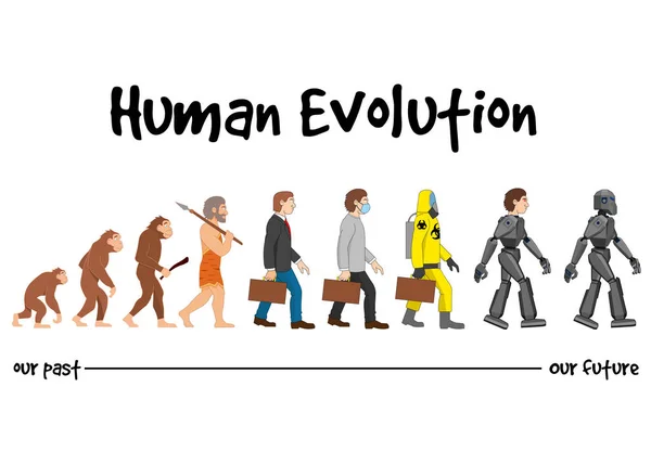 Evolution Robotframtid — Stockfoto