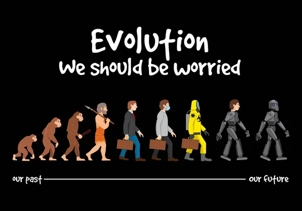 Evrim Endişelenmeliyiz — Stok fotoğraf
