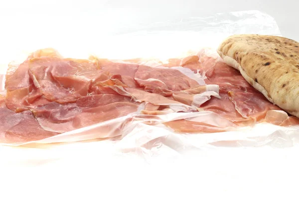 Jamón Cerdo Fresco Tocino Sobre Fondo Blanco — Foto de Stock