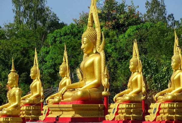 Statue Bouddha Doré Wat Pho Thailand — Photo