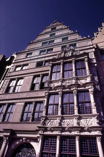 Фасад Старого Города Амстердам — стоковое фото