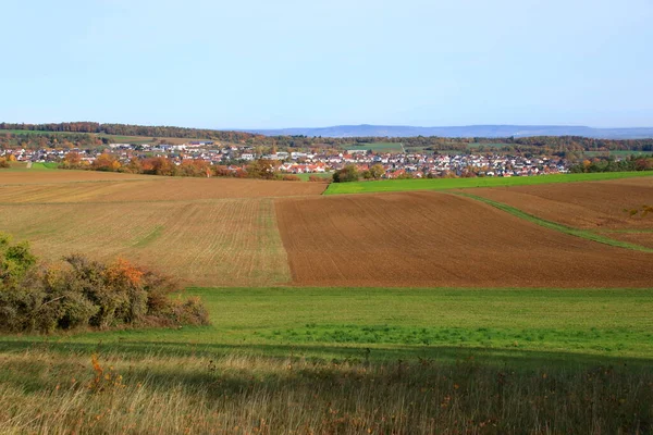 Widok Heckengau Wspólnotę Weissach Dzielnicy Boeblingen — Zdjęcie stockowe