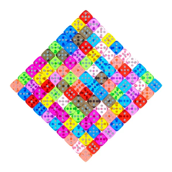 Несколько Разноцветных Костей Настольных Игр Азартных Игр — стоковое фото