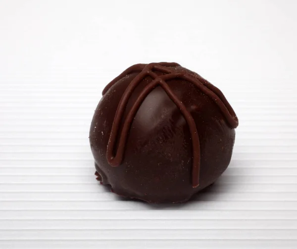 Choklad Godis Vit Bakgrund — Stockfoto