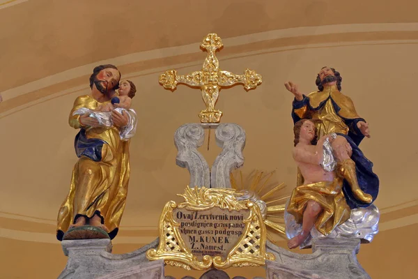 Ιησούς Χριστός Σωτήρας Στην Εκκλησία Του Ιερού Τάφου Στο Βατικανό — Φωτογραφία Αρχείου