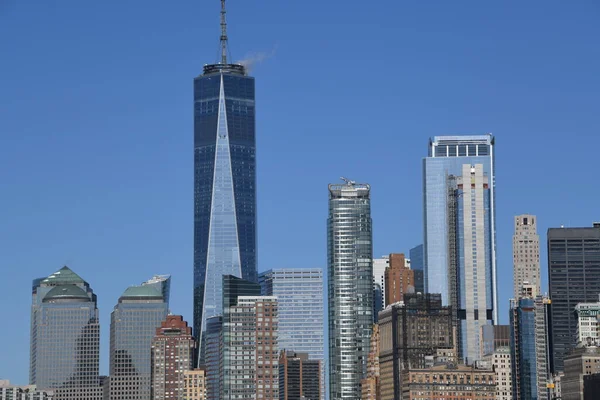 New York Skyline Ville Avec Des Gratte Ciel Des Bâtiments — Photo