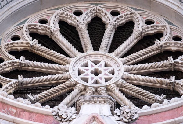 Rose Window Portal Cattedrale Santa Maria Del Fiore Florencia Italia — Foto de Stock