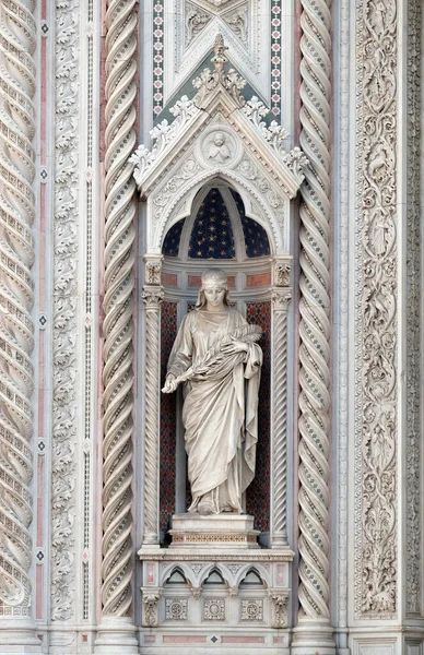 Saint Reparata Portal Cattedrale Santa Maria Del Fiore Katedral Santa — Stok Foto