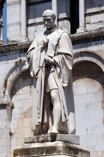 Estatua Giuseppe Garibaldi Por Urbano Lucchesi Lucca Italia —  Fotos de Stock