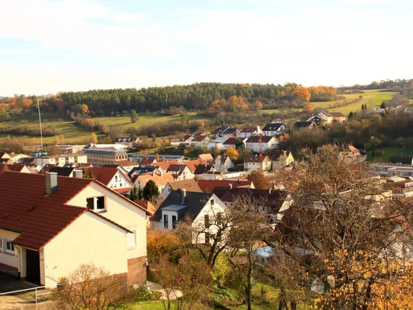 Uitzicht Cty Weissach Wijk Boeblingen — Stockfoto