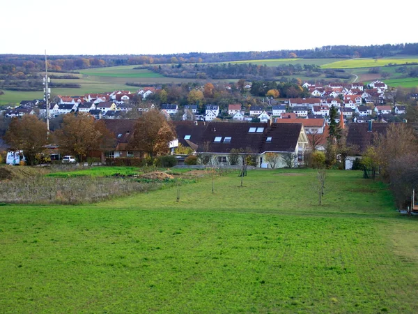 Vista Sobre Cty Weissach Distrito Boeblingen —  Fotos de Stock