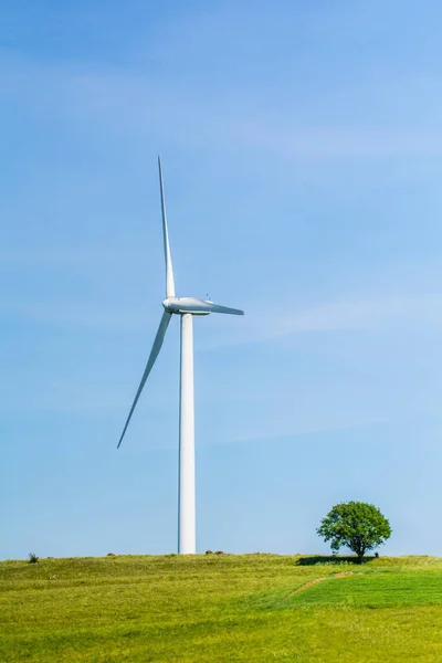 野外风力涡轮机 — 图库照片