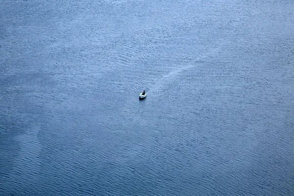 Antenn Utsikt Över Havet Och Floden Bakgrunden — Stockfoto