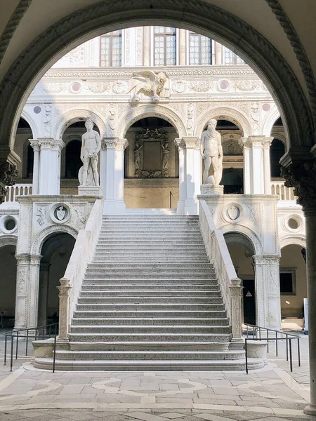 Палац Дож Paazzo Ducale Палац Побудований Венеціанському Готичному Стилі Однією — стокове фото