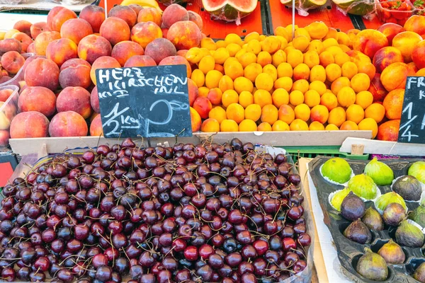 Frutta Verdura Fresca Sul Mercato — Foto Stock