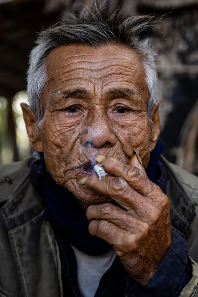 Retrato Hombre Mayor Con Barba — Foto de Stock