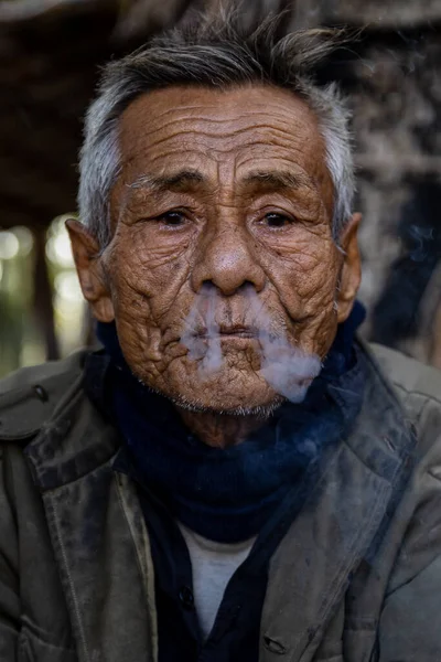 Retrato Hombre Mayor Con Barba — Foto de Stock