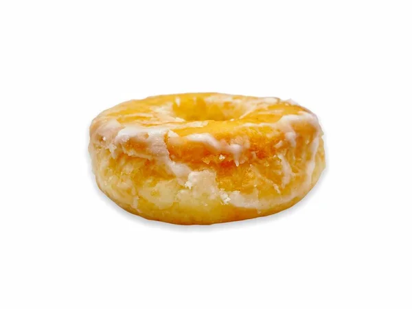 Doce Donut Isolado Fundo Branco — Fotografia de Stock