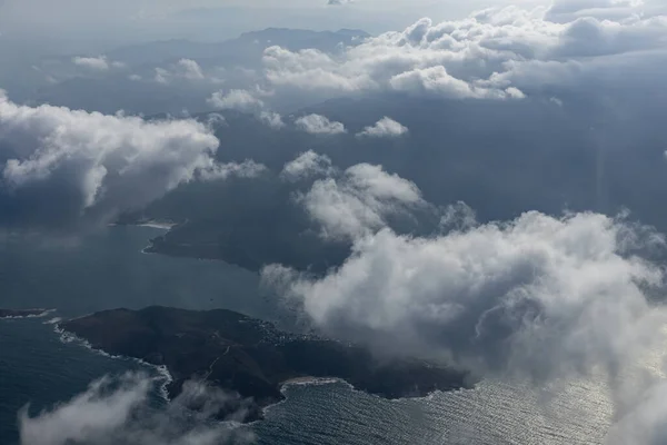 Воздушный Вид Горы Утром — стоковое фото