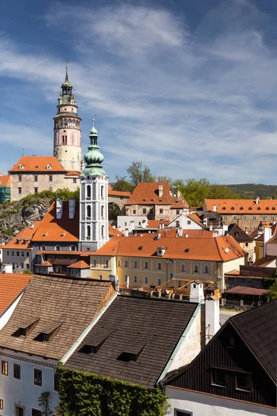 Utsikt Över Staden Och Slottet Tjeckien Krumlov Södra Böhmen Tjeckien — Stockfoto