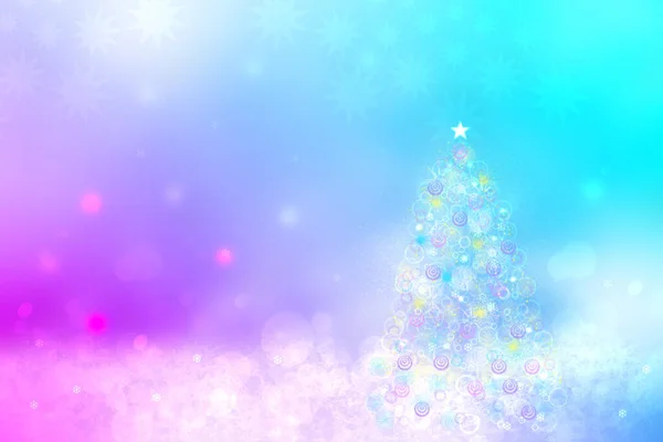 Abstract Christmas Tree Background Abstract Blurred Festive Winter Christmas Happy — Stock Photo, Image