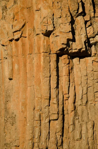 Базальтові Колонади Скелі Морро Пайонелс Інтегральний Природний Заповідник Інагуа Теджеда — стокове фото