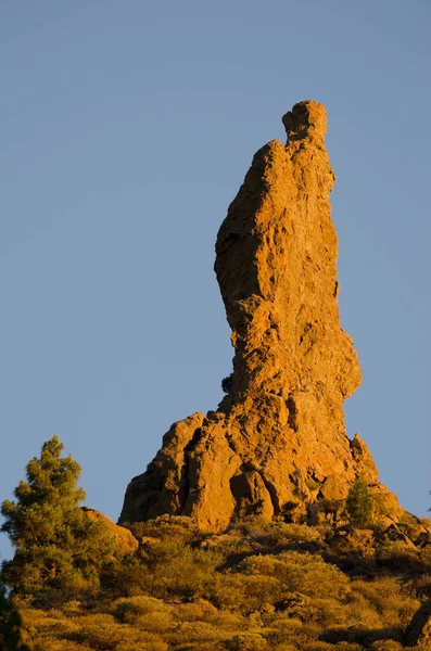 Fraile Rock Nublo Pomnik Przyrody Park Wiejski Nublo Tejeda Gran — Zdjęcie stockowe