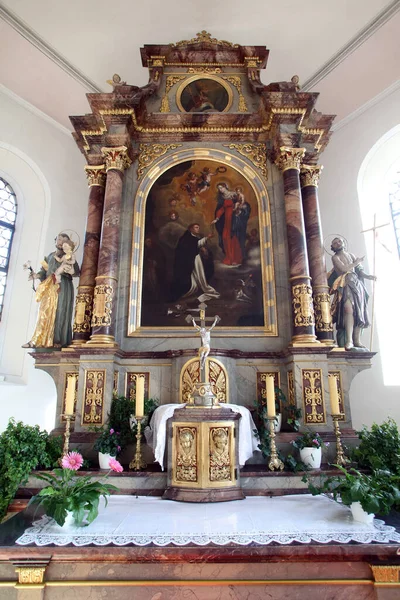 Altar Nuestra Señora Del Rosario Iglesia San Clemente Primisweiler Alemania — Foto de Stock