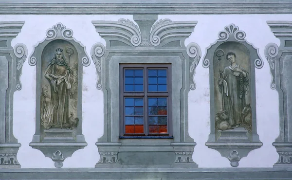 Heilige Fresko Berühmten Kloster Benediktbeuern Deutschland — Stockfoto