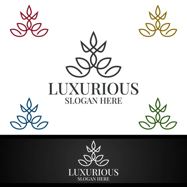 Logo Regal Lux Pentru Bijuterii Nunta Hotel Sau Design Vestimentar — Fotografie, imagine de stoc