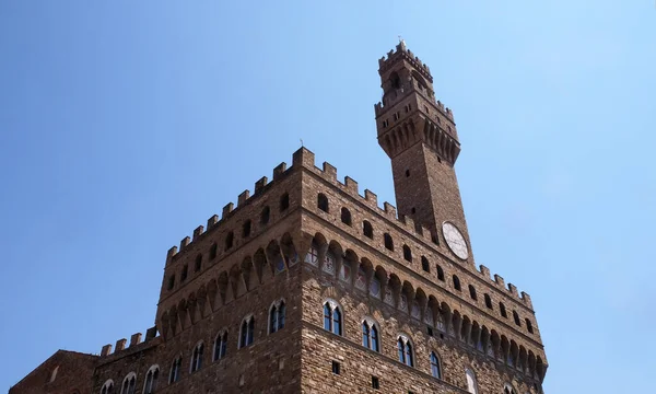 Palazzo Vecchio Old Palace Ogromne Romański Pałac Twierdza Jest Ratusz — Zdjęcie stockowe