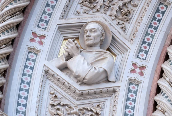 Santos Florentinos Portal Cattedrale Santa Maria Del Fiore Florencia Italia — Foto de Stock