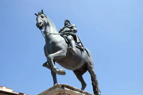 Statue Ferdinando Medici Piazza Della Santissima Annunziata Florence Italy — Stock Photo, Image