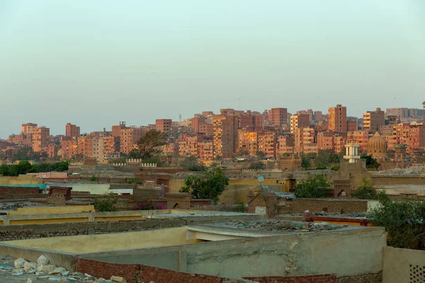 Стара Частина Кайро Столиця Егіпту Панорама Мертвого Міста Або Міста — стокове фото