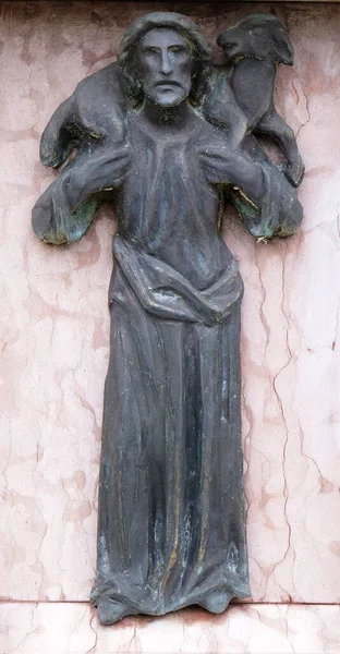 Jesús Pastor Dios Cementerio Ursberg Alemania —  Fotos de Stock