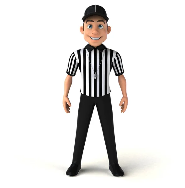 Illustrazione Arbitro Con Casco — Foto Stock