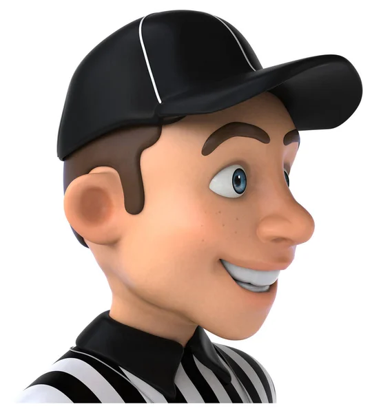 Spaß Cartoon Figur Mit Schraubenschlüssel Illustration — Stockfoto